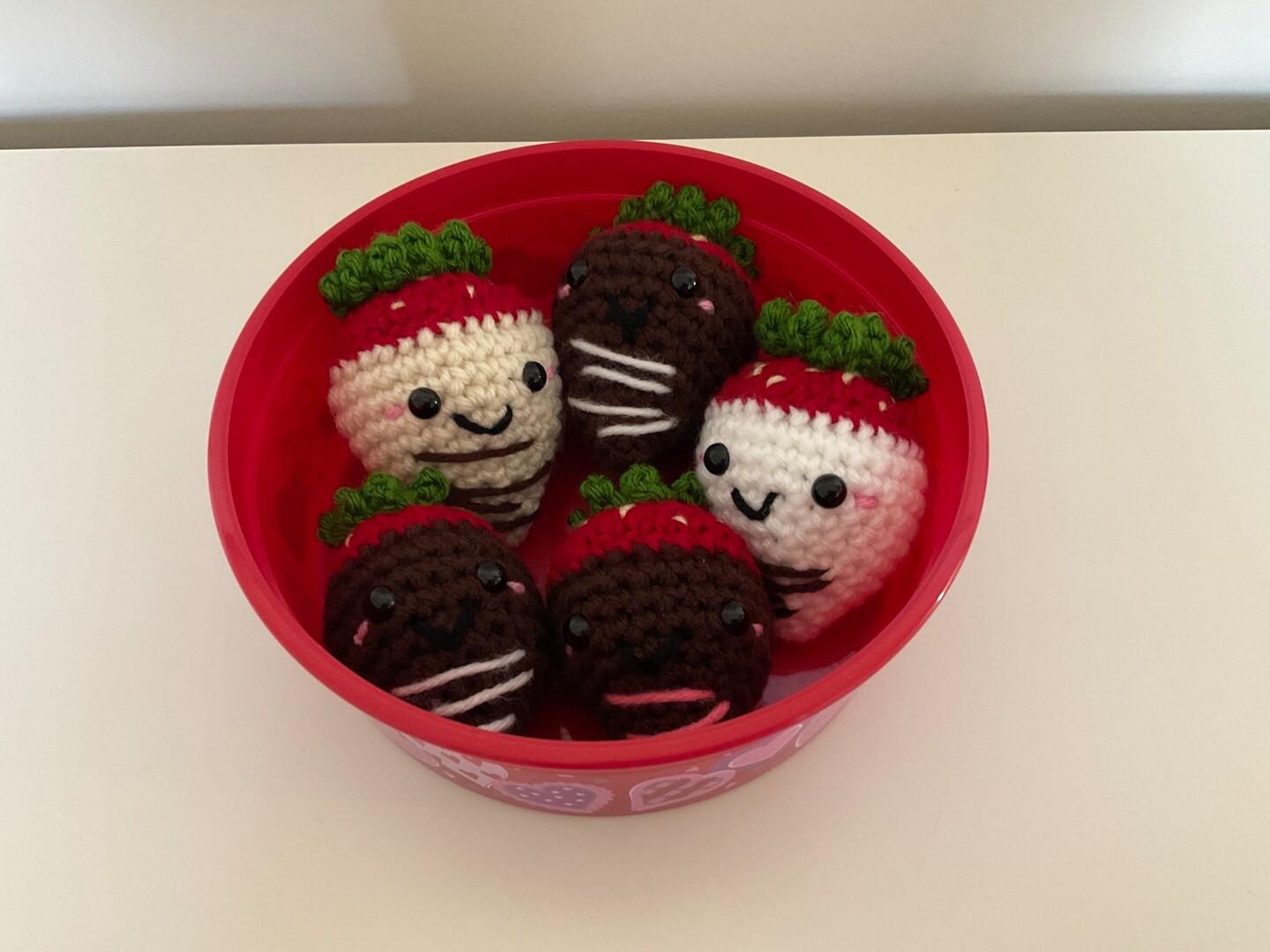Crochet Chocolate covered strawberries
