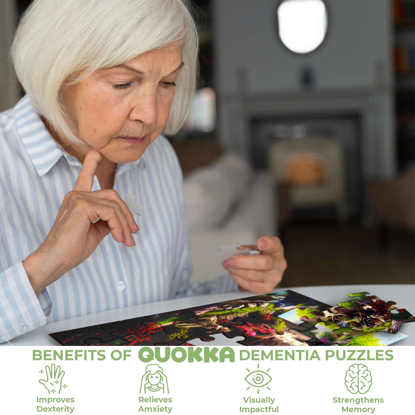 63 Piece Dementia Puzzles for Elderly | Riverside, Cats, and Platform
