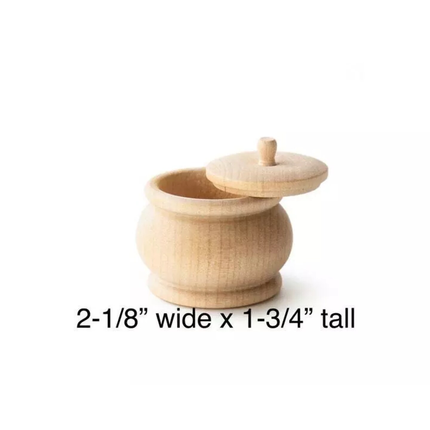Kitcheniva 20 Pcs Miniature Wooden Cookie Jars Bean Pot Kids Kitchen Pretend Play Crafts