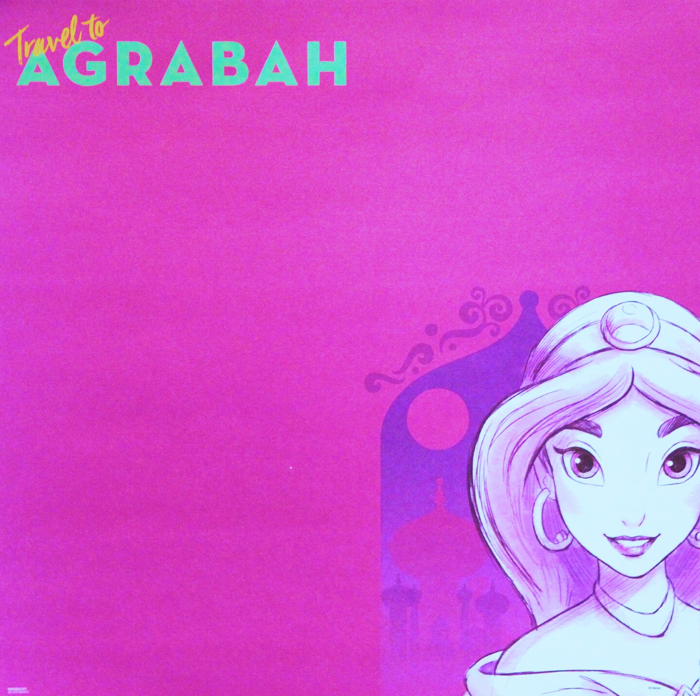 Disney Princess Jasmine Travel To Agrabah 12x12 Scrapbook Paper