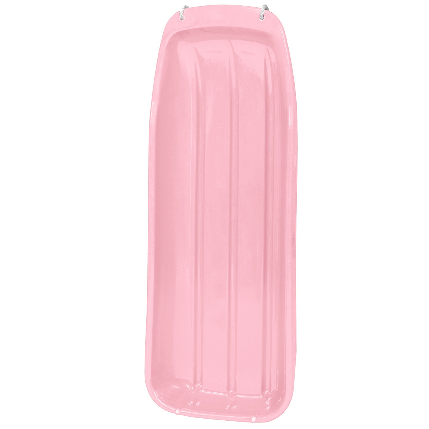 Best Choice Products 48in Kids Outdoor Plastic Sport Toboggan Winter Snow Sled Board Toy w/ Pull Rope