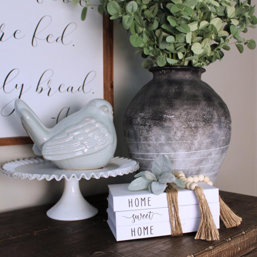 White Decorative Faux Books - Farmhouse Coffee Table and Shelf Décor