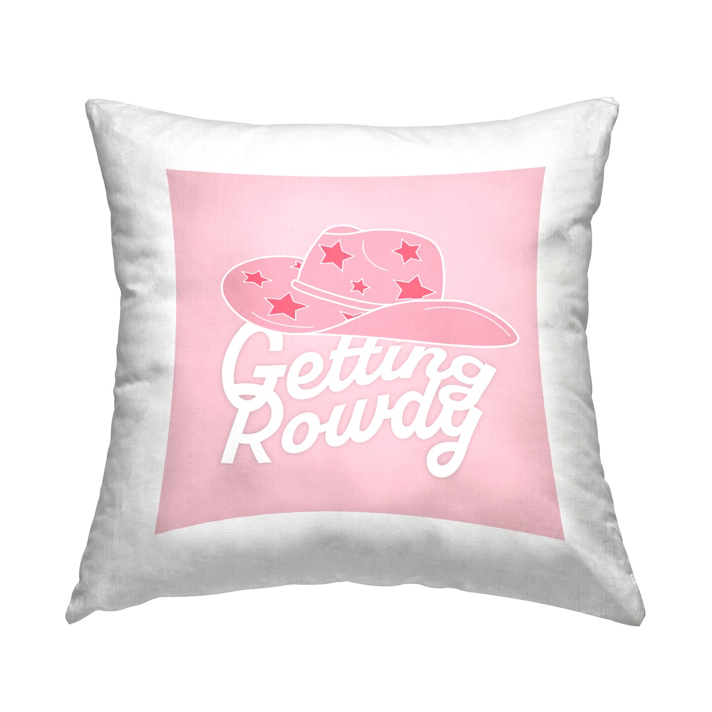 Western Getting Rowdy Design by Corrine Rose Design Throw Pillow