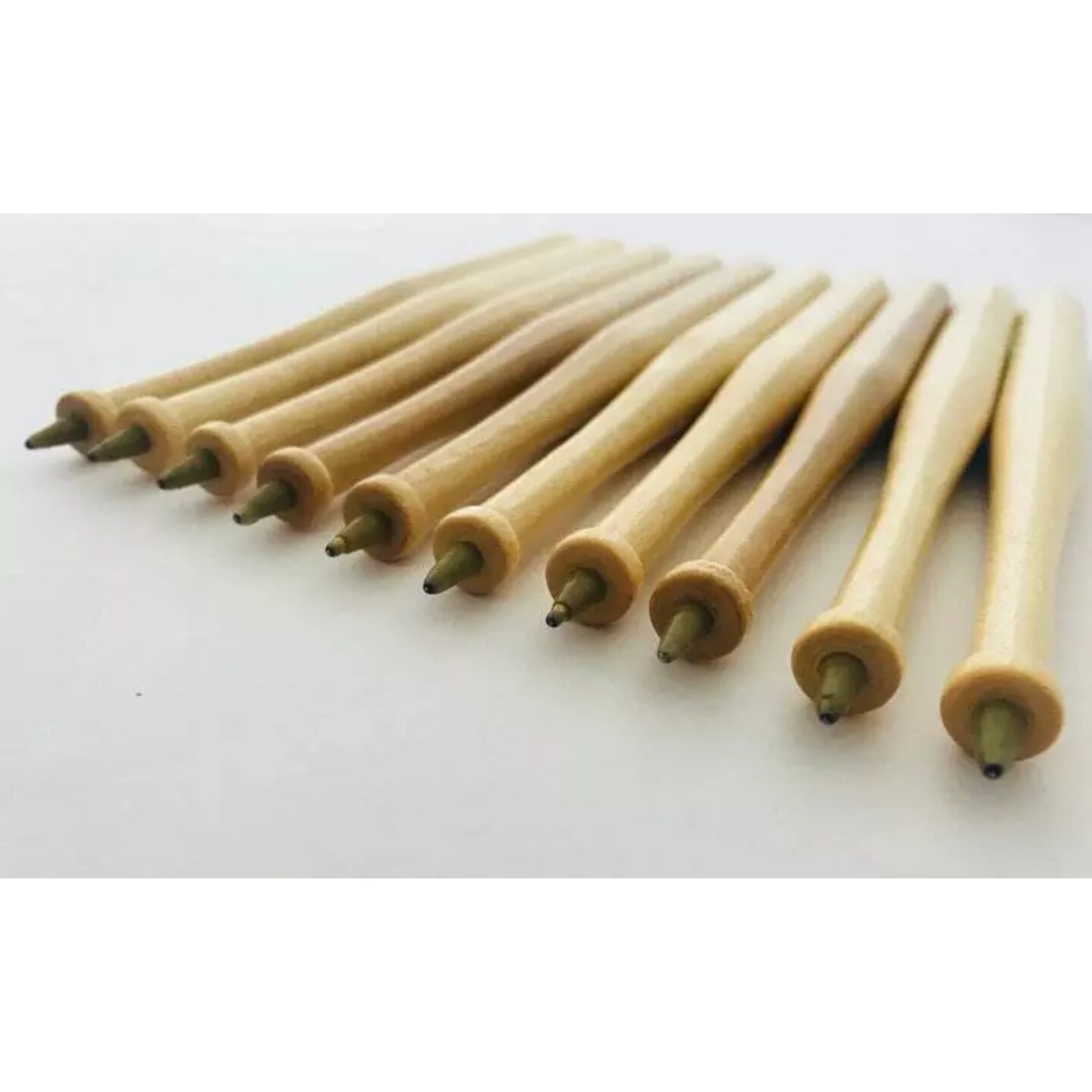 Kitcheniva 10 Pcs 8&#x22; x 5/8&#x22; Maple Wood Baseball Pens Baseball Party Favor Gift