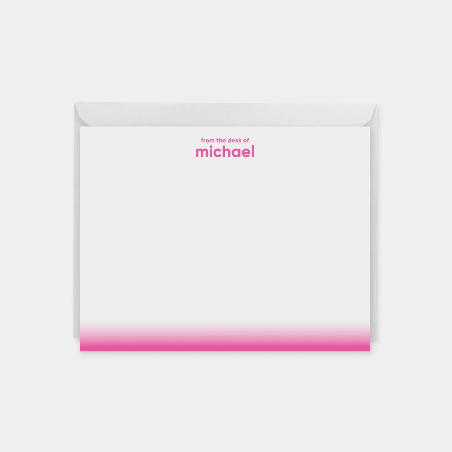 Neon Ombre Edge Note Cards III