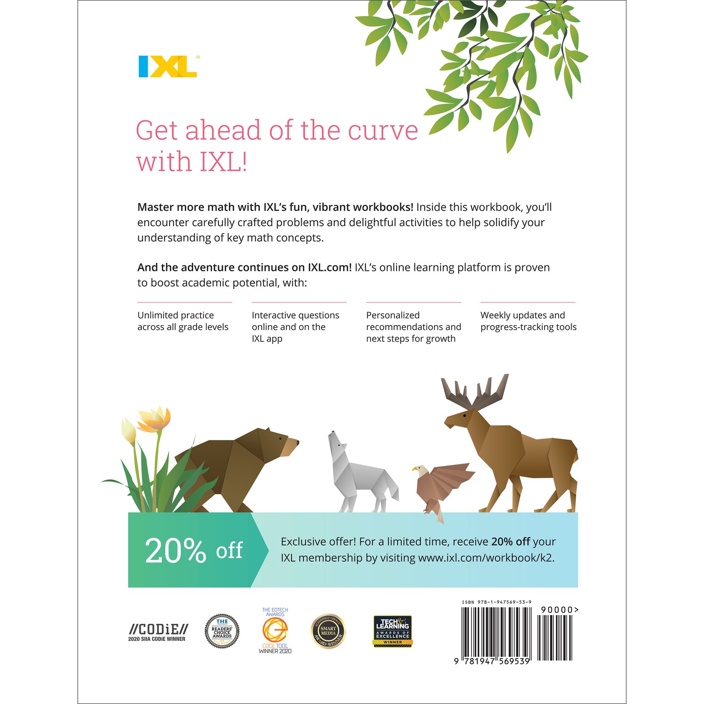 IXL Addition Kindergarten Workbooks, Math Book for Kids Ages 5-6 With Adding Activities Covering Counting Skills, Basic Mathematics Facts, and How to Add Numbers up to 10