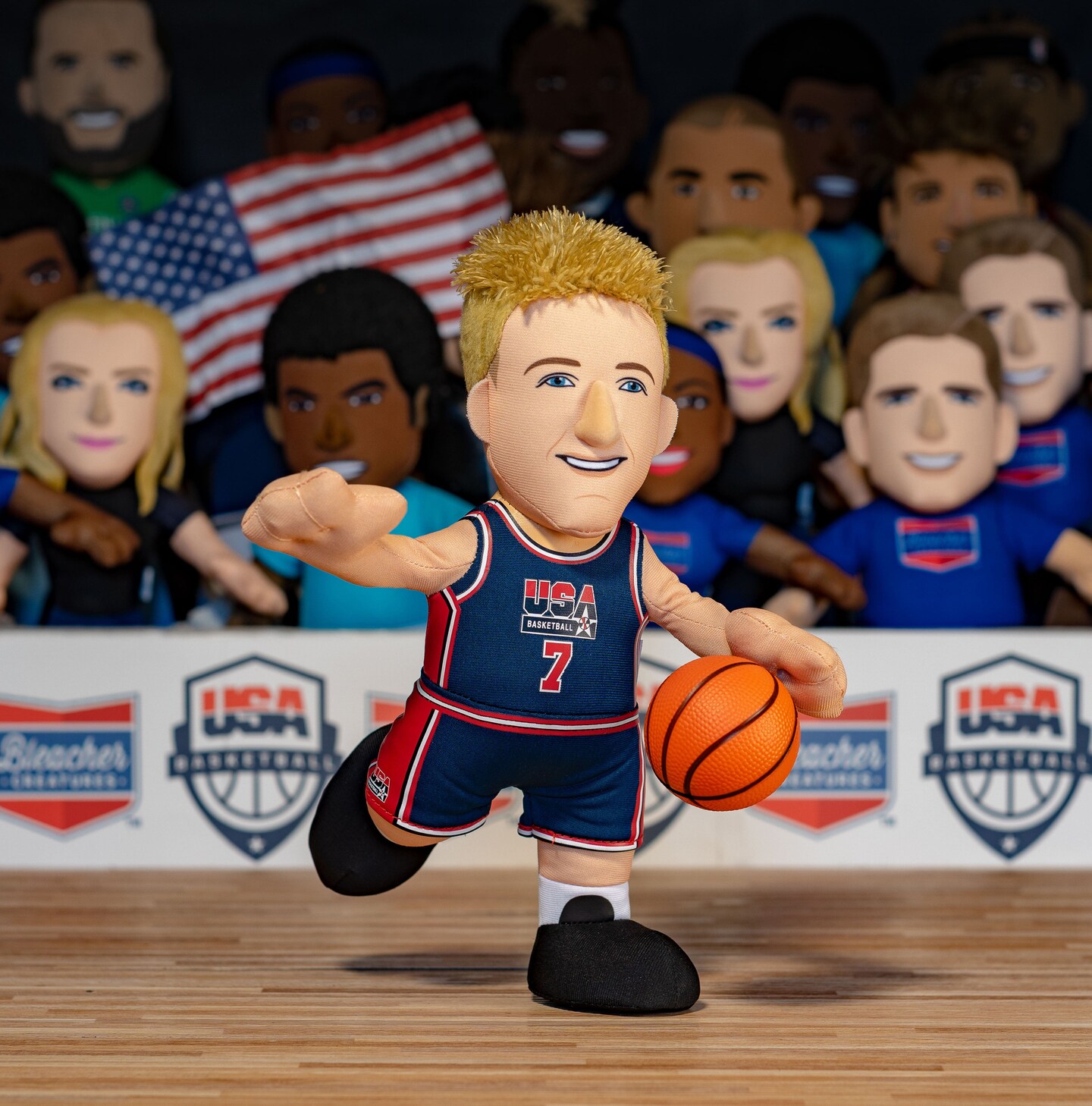 Bleacher Creatures USA Basketball Dynamic Duo Bundle- Magic Johnson and Larry Bird 10&#x22; Plush Figures