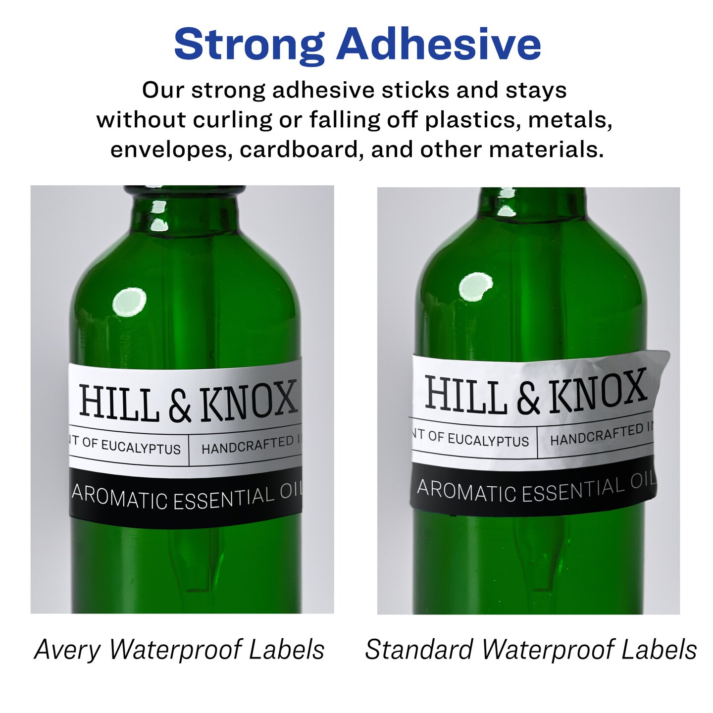 Avery Durable Waterproof Rectangle Labels with Sure Feed, 2-1/3&#x22; x 3-3/8&#x22;