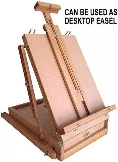 French Easel Wood Sketch Box Portable Folding Art Artist Painters Tripod Stand