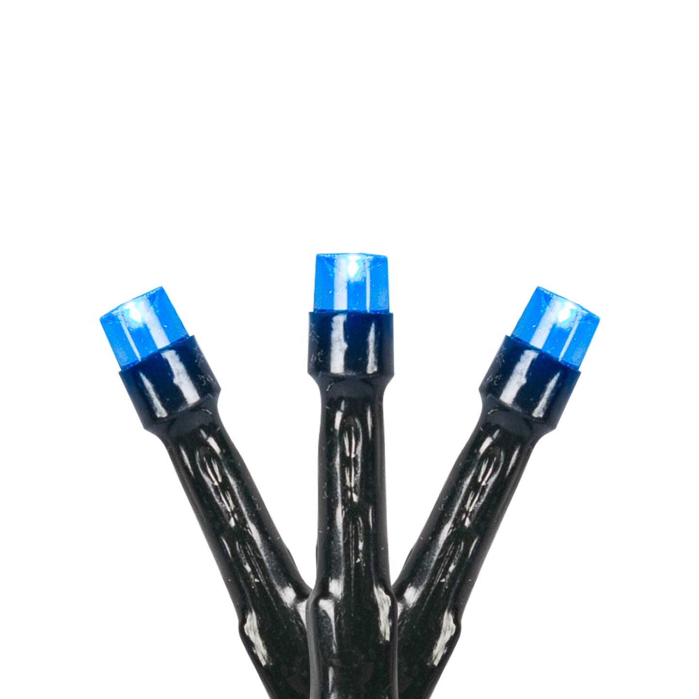 Northlight Battery Operated LED Christmas Lights - Blue - 9.5&#x27; Green Wire - 20ct