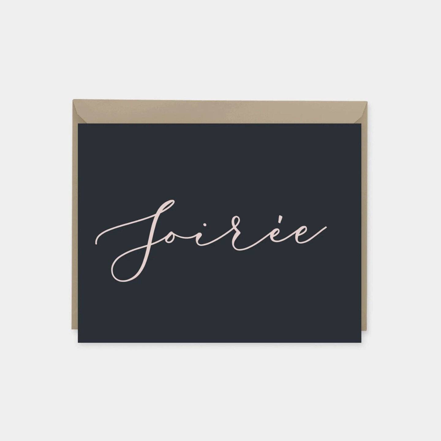 &#x22;Soir&#xE9;e&#x22; Script Party Invitation Card