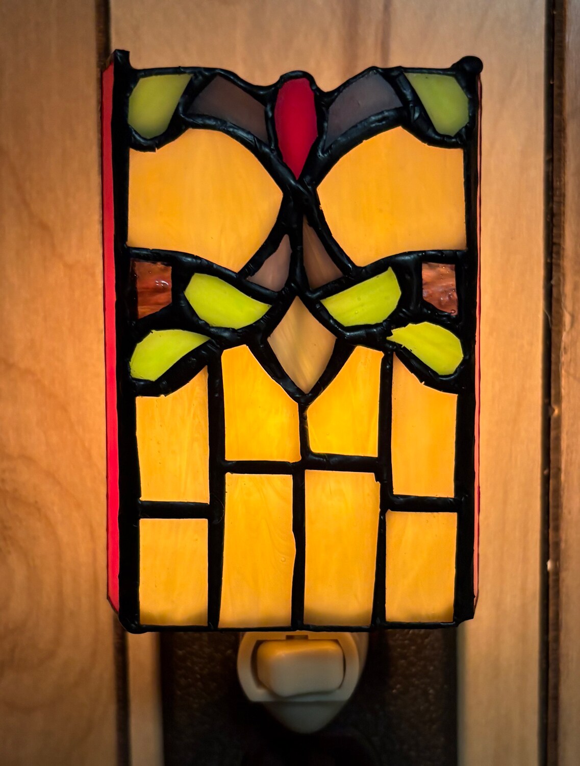BAHA Stained Glass Night Light - Tiffany Style - Perfect for Any Room