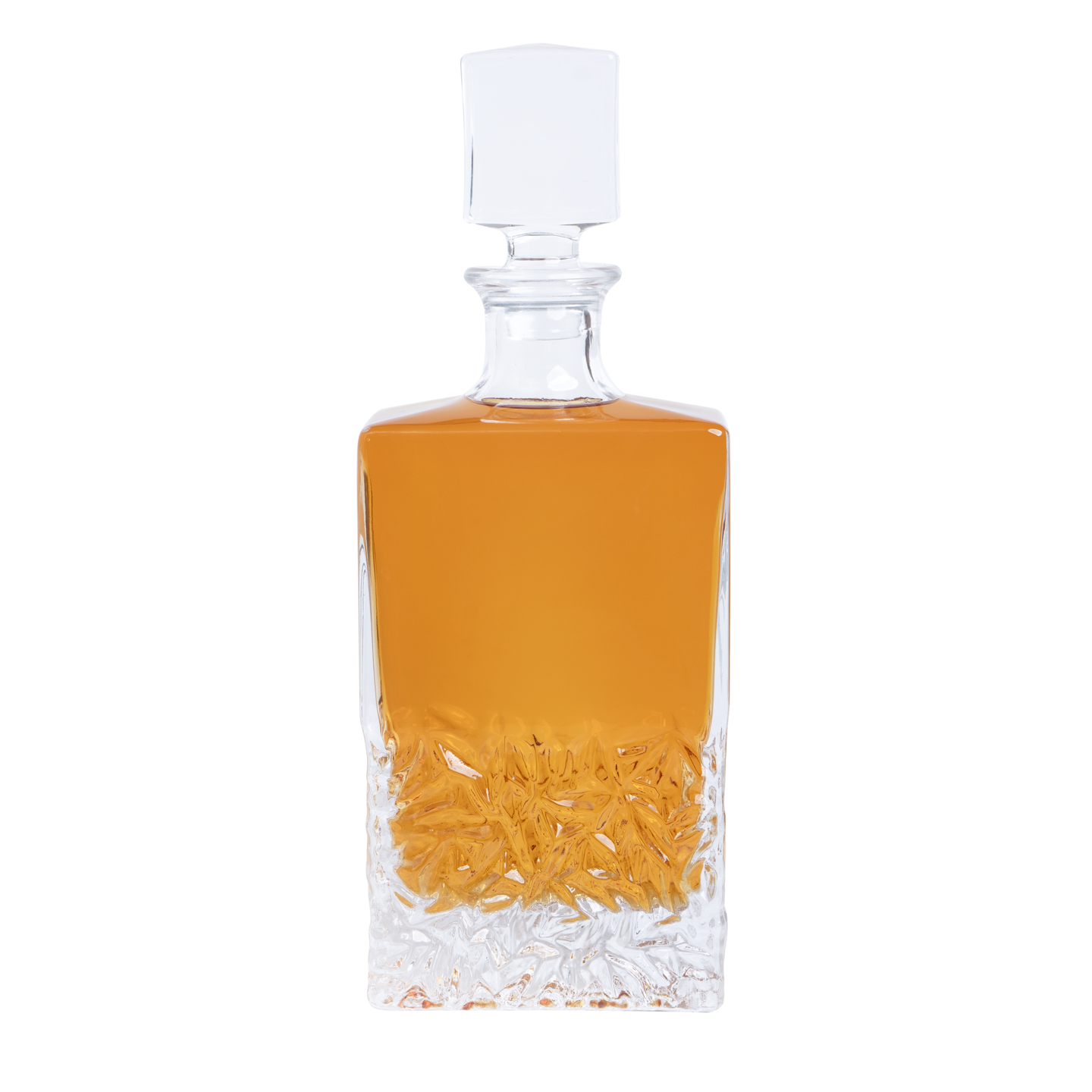 Makerflo Customizable Decanter with Airtight Stopper 24 oz (Case of 6) | Liquor Decanter Bottle for Wine, Scotch, Bar, Ideal for DIY Personalization - Laser Engraving, UV DTF, Vinyl, Epoxy, Individually Wrapped