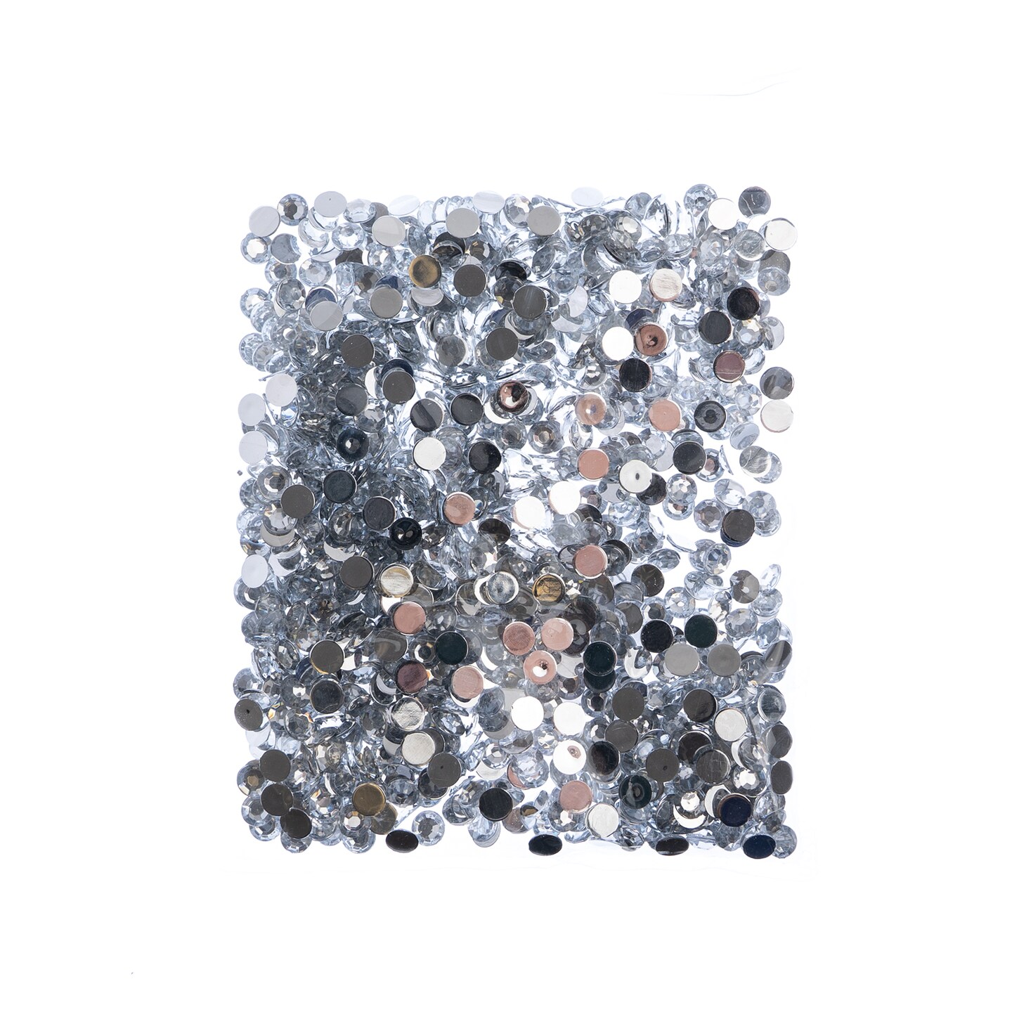 John Bead 6mm (SS28) Round Acrylic Flat Back Rhinestones, 1000pcs