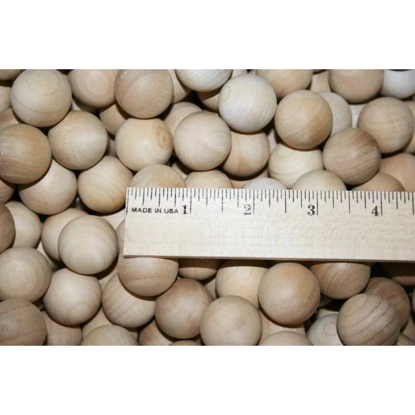 Kitcheniva 30 Pcs 1" Maple Wood Balls Sorting Games Math Waldorf Games Craft