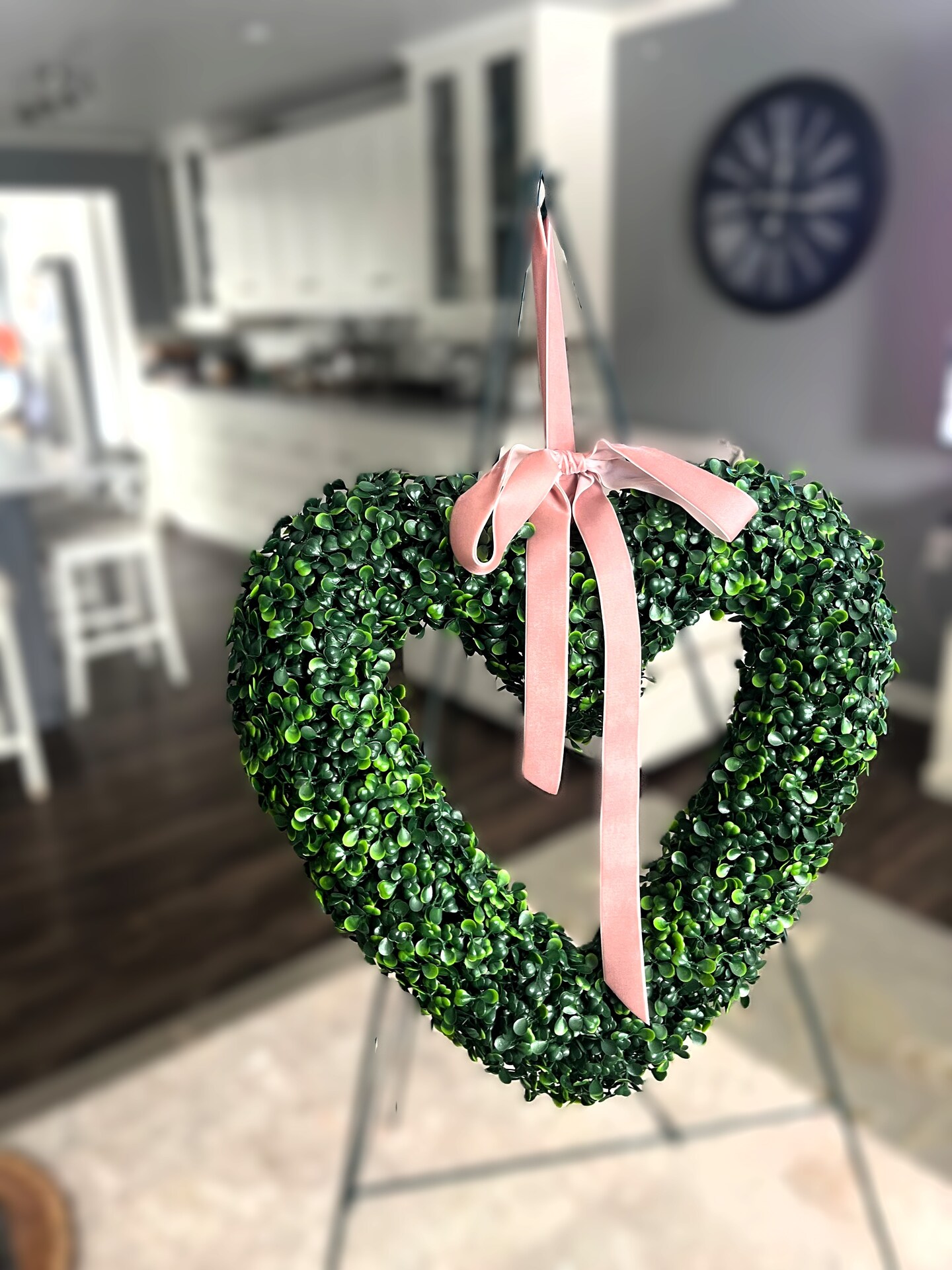 Valentines Day Wreath| Boxwood Wreath| Valentines Day Decor Boxwood Heart Wreath| Bedroom Decor| Love Wreath| Wedding Decor|  Love Gift product 3