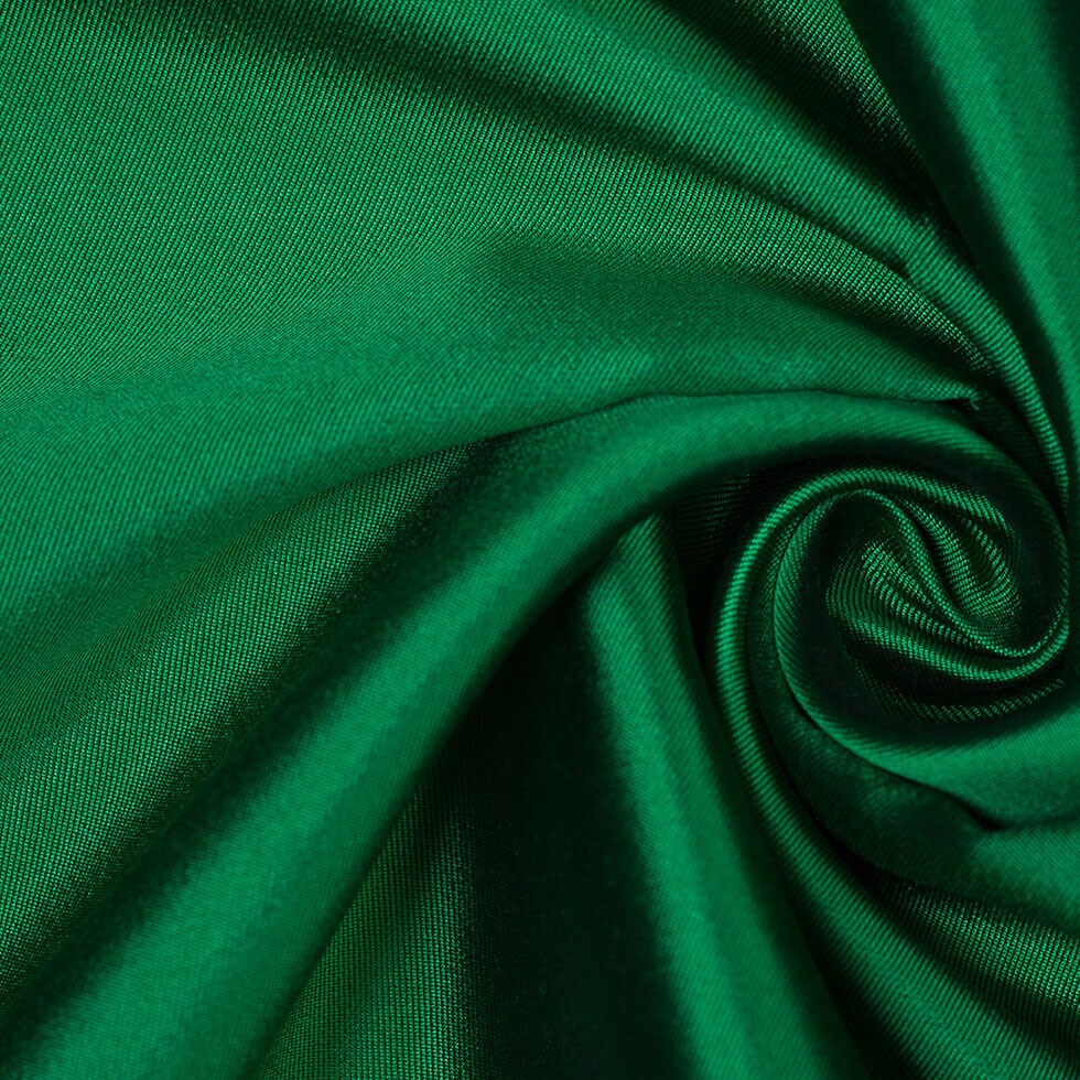 1 Yard Luxury Silk Wool Twill Fabric in Bright Green Solid 59 Inches Width