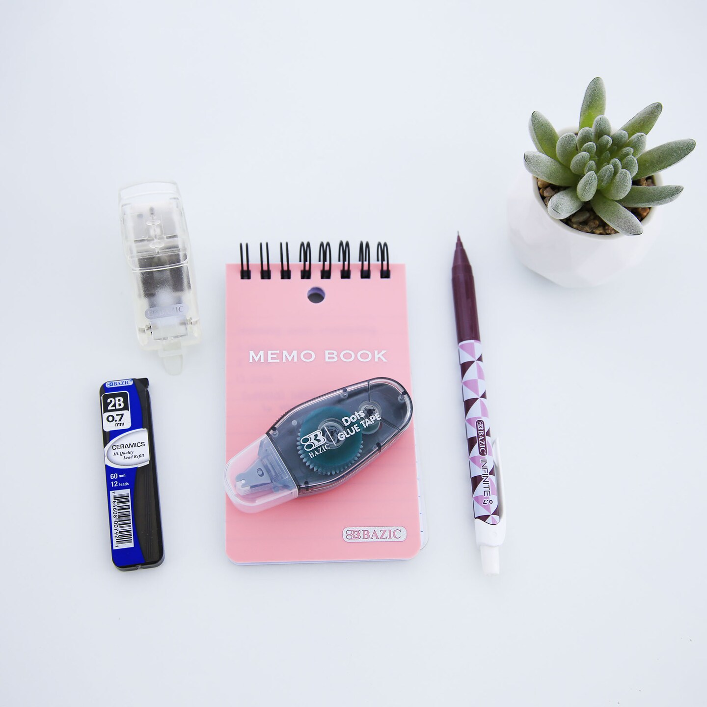 BAZIC Infinite Orion Mechanical Pencil 0.7 mm Auto Lead Advance w/ Ceramics High-Quality Lead