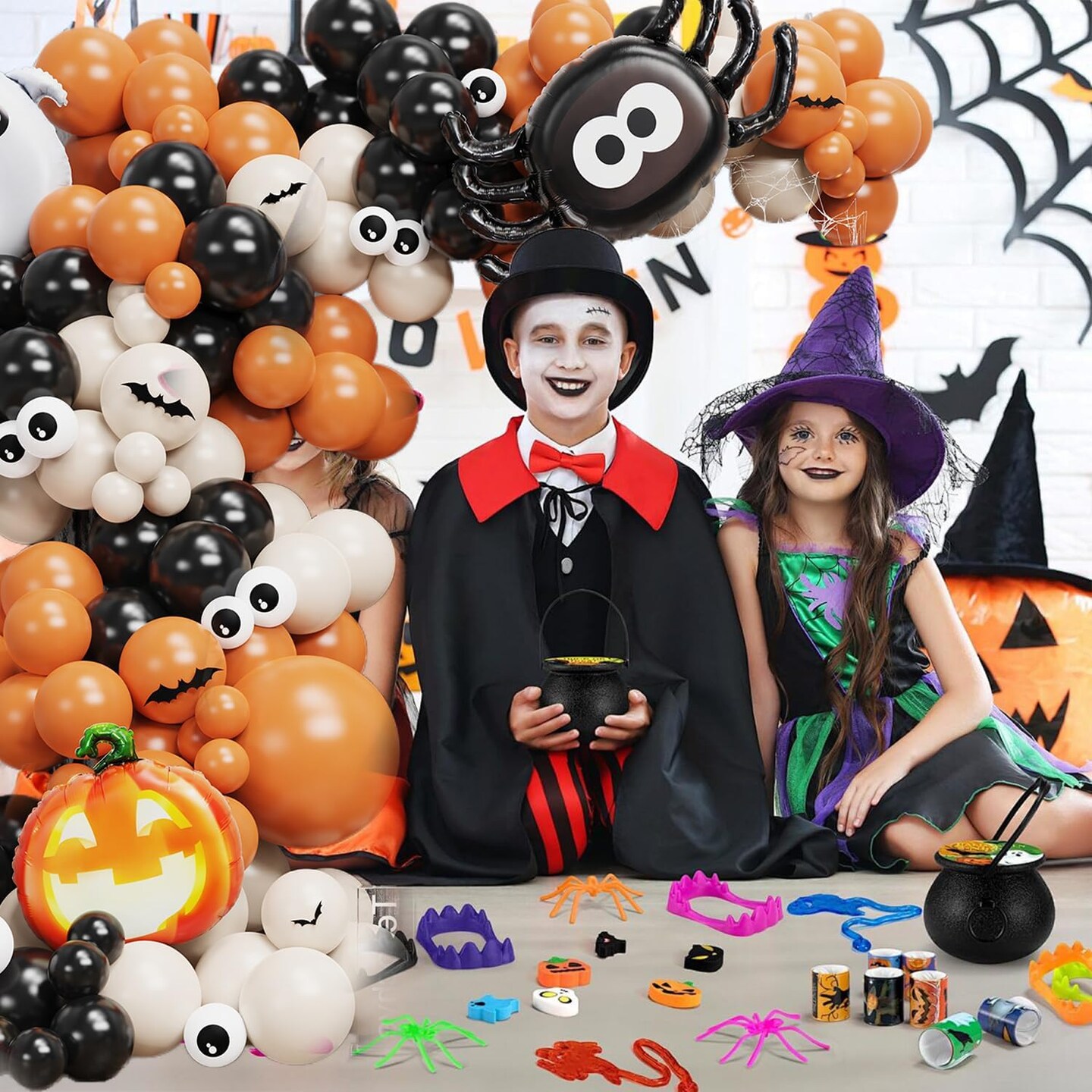 Halloween Balloon Garland Arch Kit(Halloween)