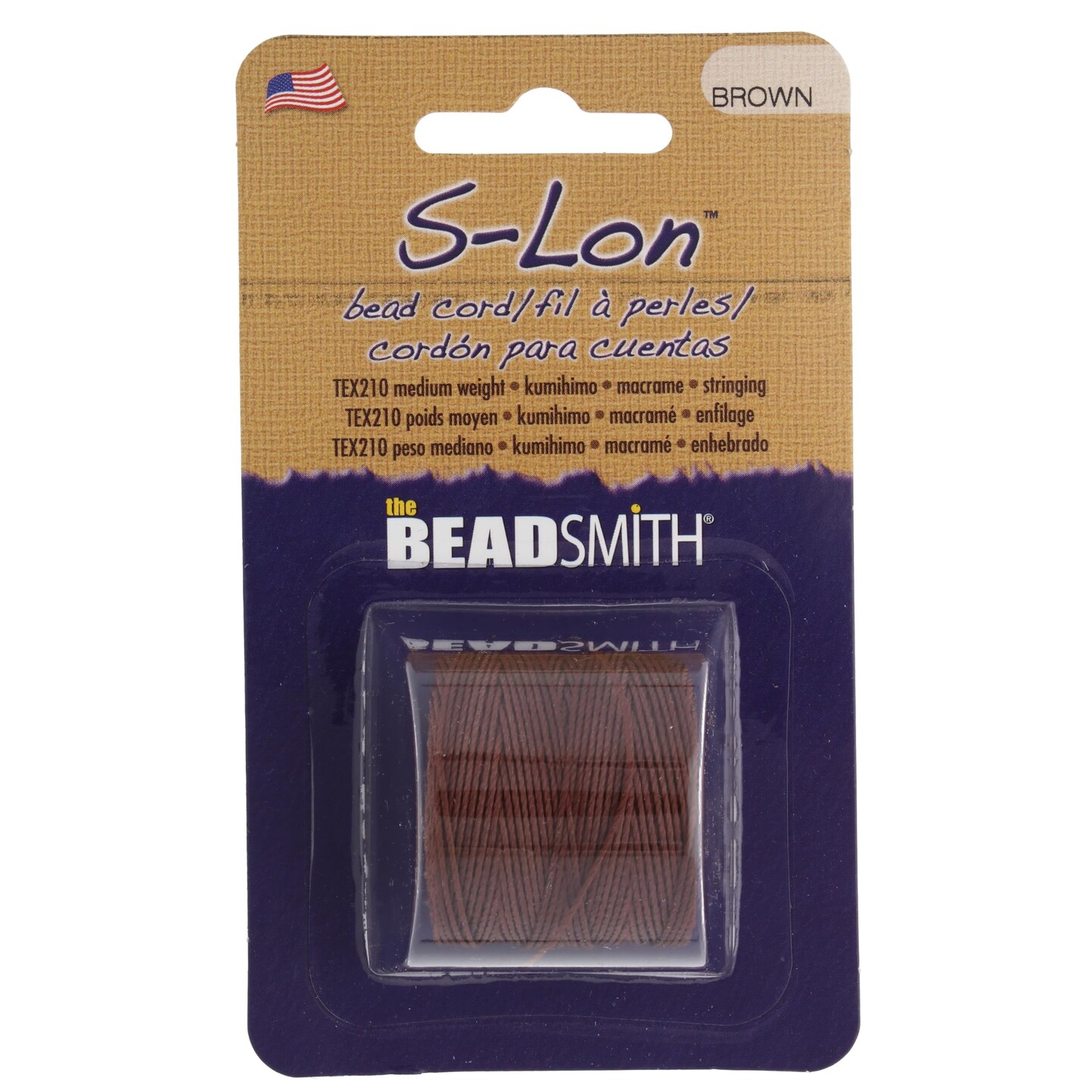 The Beadsmith S-Lon Bead Cord &#x2013; .5 mm Twisted Nylon Cord for Stringing