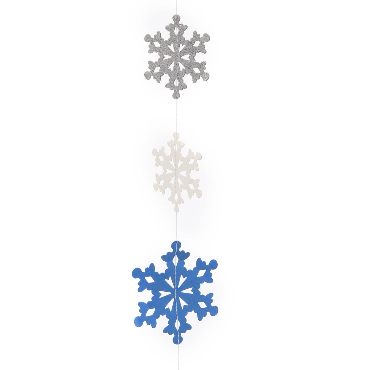Snowflake paper bunting