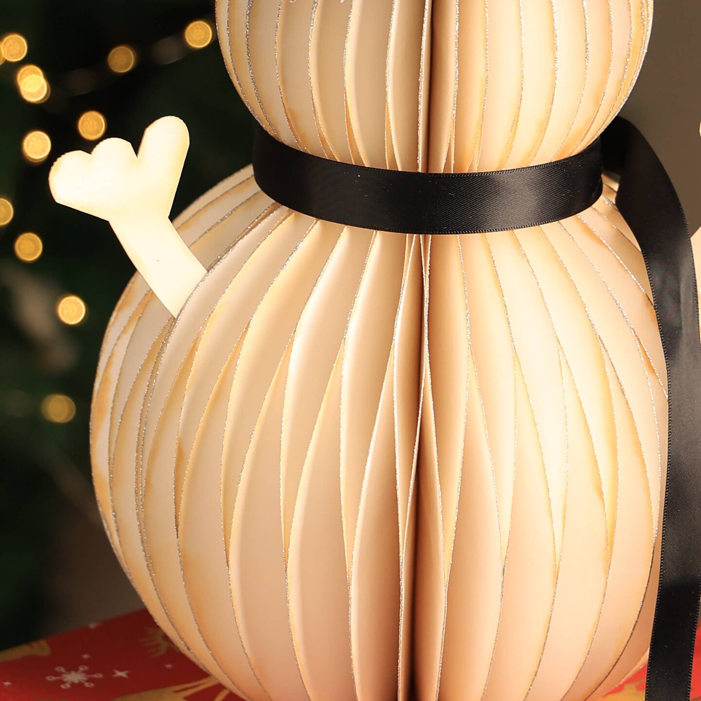 Honeycomb Handmade Paper Snowman - Large, Set of 2