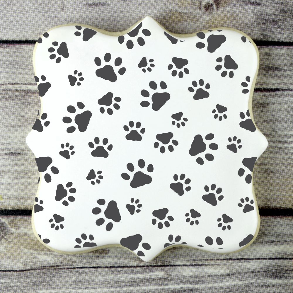 Mini Dog Paws Allover Cookie &#x26; Craft Stencil | CM007 by Designer Stencils |