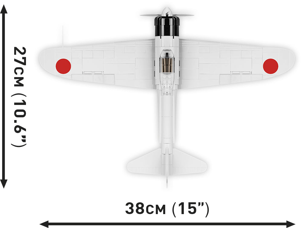 COBI Historical Collection World War II Mitsubishi A6M2 &#x22;ZERO-SEN&#x22; Plane