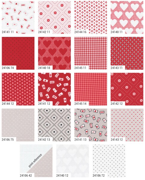 XOXO 2.5&#x22; Strip Roll (Jelly Roll) by April Rosenthal for Moda (24140JR)