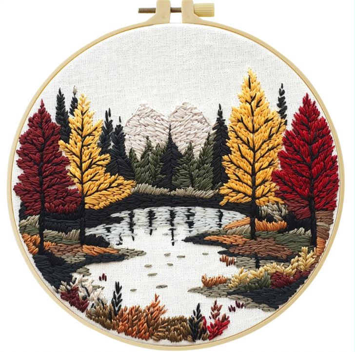 Cross Stitch Kits for Beginners | Autumn Scenery (8