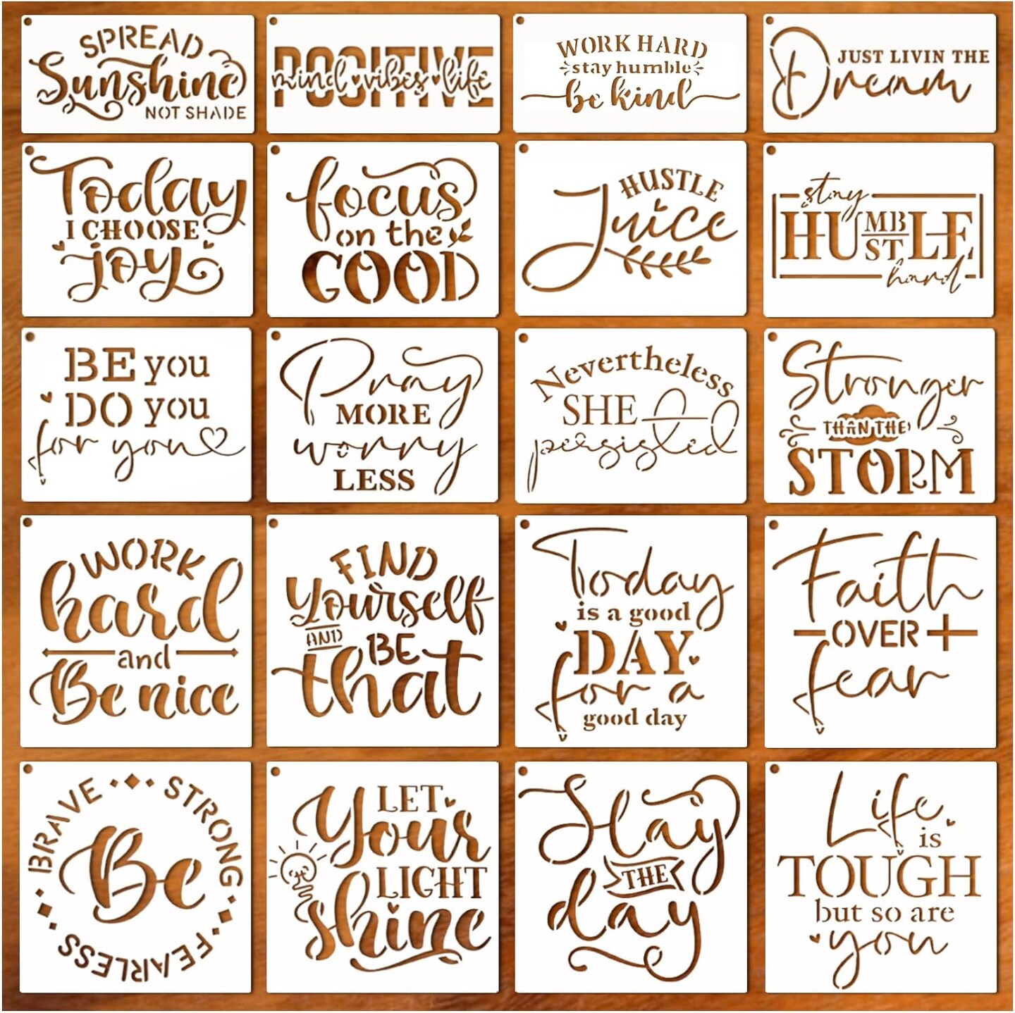 Word Stencils for Painting On Wood Sign Canvas Fabric