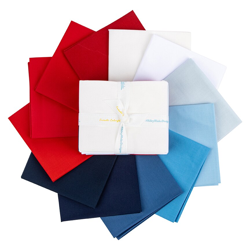 Confetti Cotton Fat Quarter Bundle in Patriotic by Riley Blake (FQ-PAT120-12)