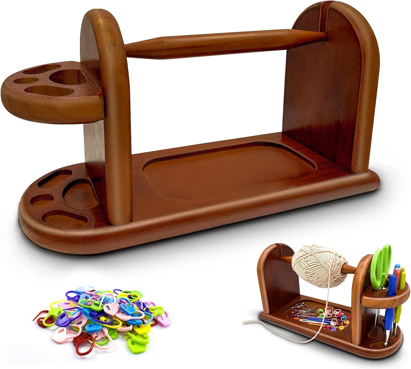 Yarn Holder Spinner for Crocheting Rotating