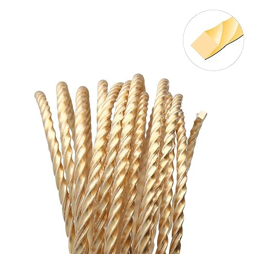 The Beadsmith Twisted Craft Wire - Wire Elements - Soft Temper - 18 Gauge, 8 Ft Coil - Gold Color - Beading Wire Used for Jewelry Making, Wire Wrapping, and Other DIY Arts & Crafts