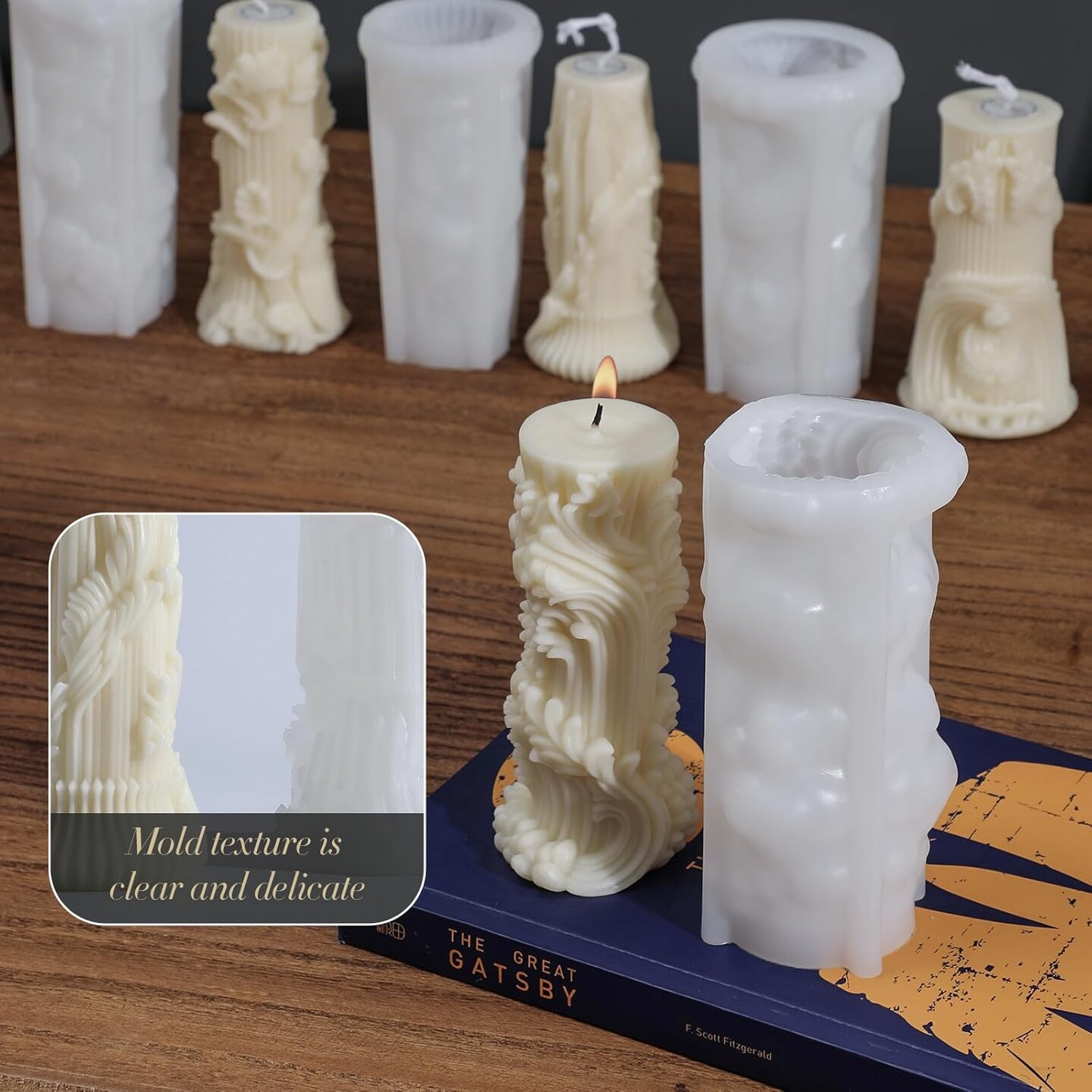 Roma Pillar Silicone Candle Mold
