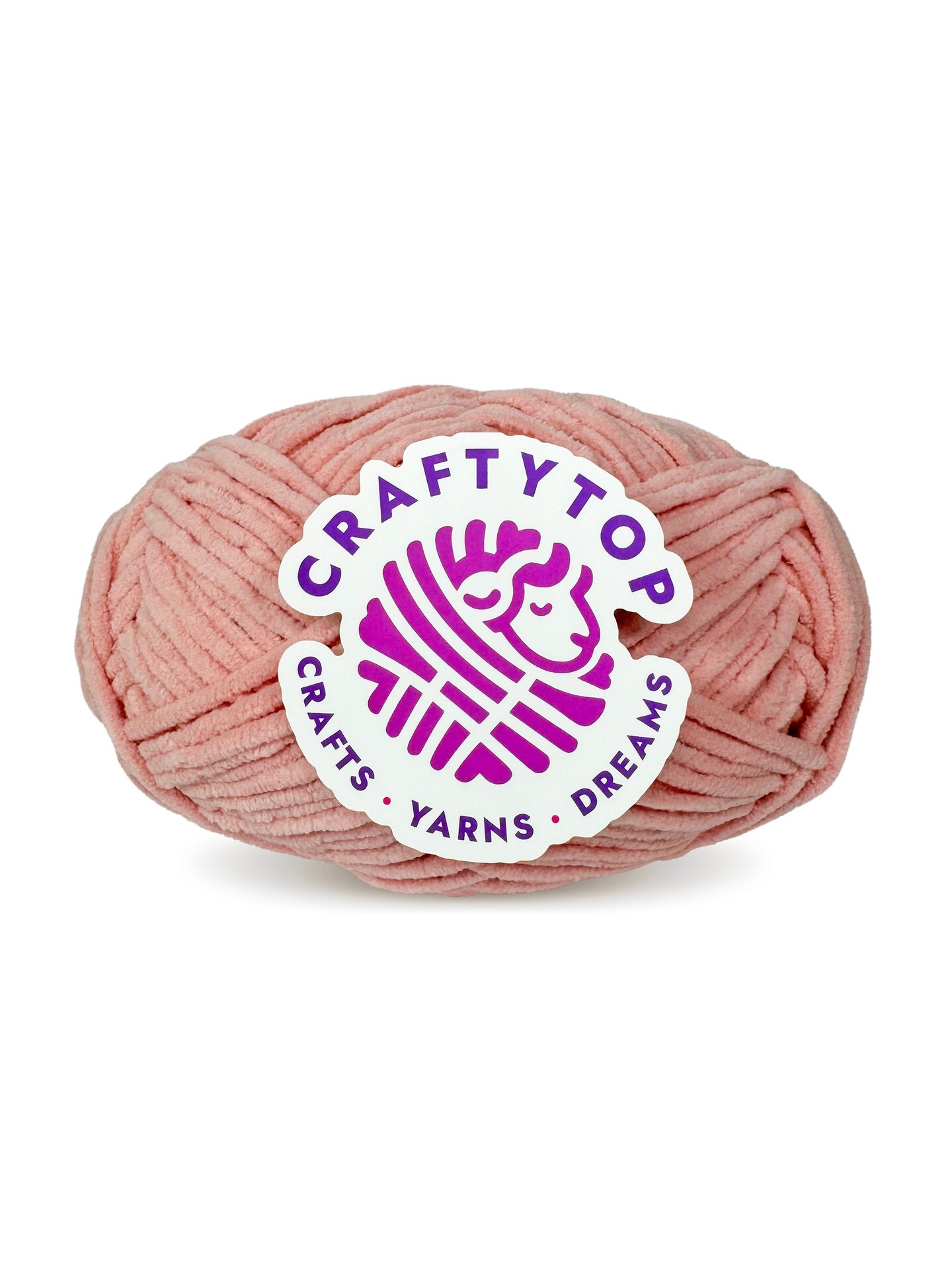 Craftytop™ Bulky Velvet Yarn #5 for Knitting & Crochet (Coastal Shell)