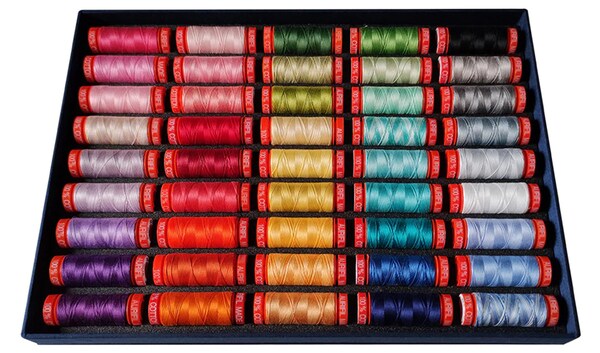 Aurifil Best Selection (50WT) Thread Set by Aurifil | (45 50wt Cotton Small Spools.)