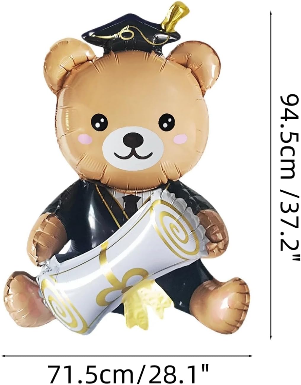Graduation Bear Balloons Graduation Foil Balloons Congrats Grad Mylar Balloons for Class of 2026 Decorations | Graduation Party Decorations Supplies