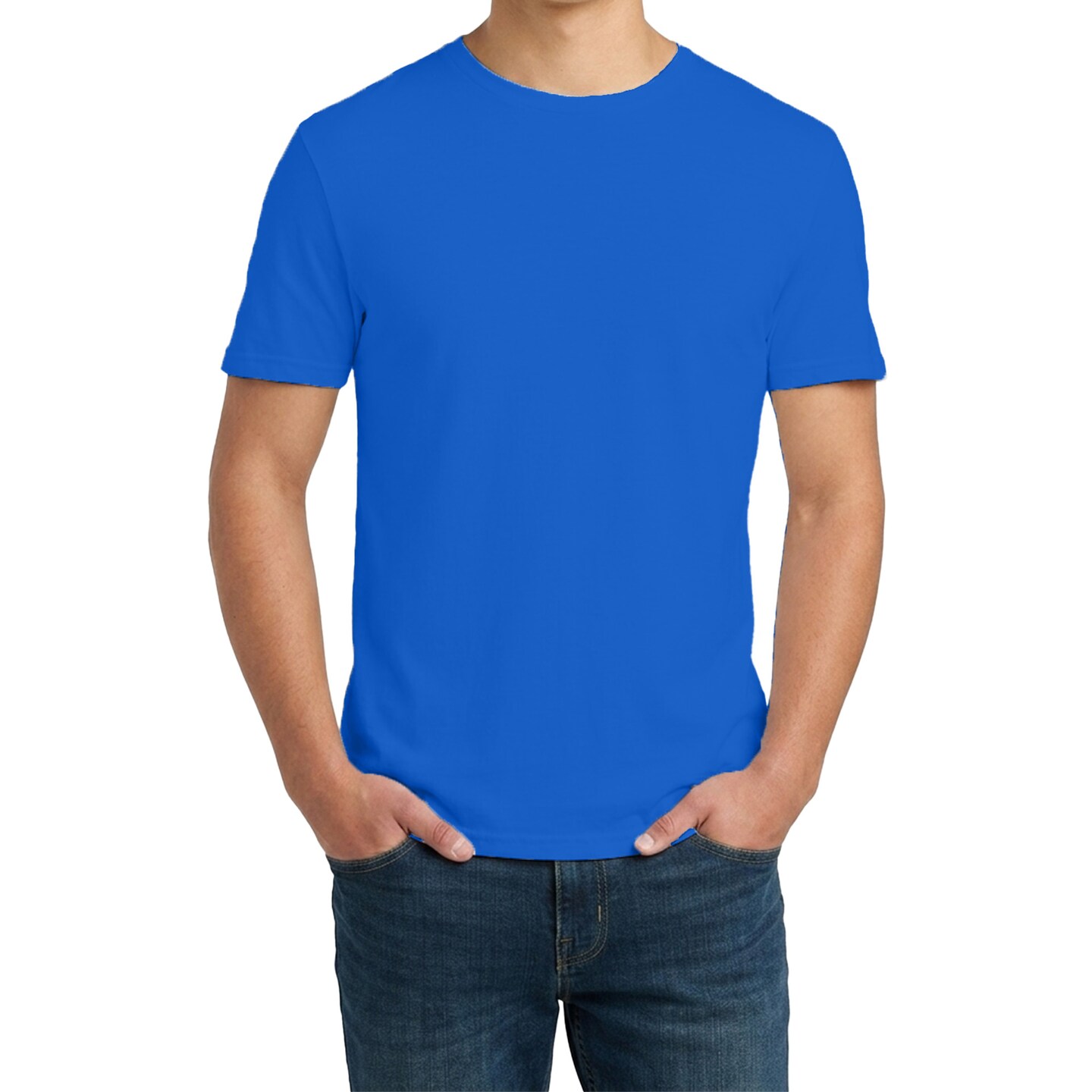 Gildan Softstyle T-Shirt, Men's Short Sleeve Blank for Custom Printing & Crafting, Royal, S–3XL
