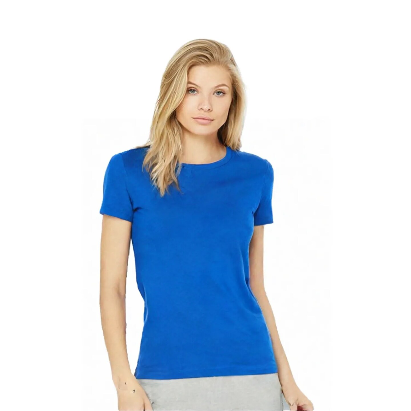 BELLA + CANVAS Women’s Slim Fit Crewneck Short Sleeve Tee – Cotton Top for Everyday Wear