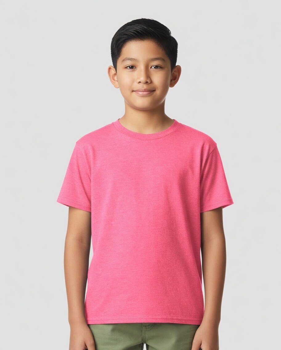 Gildan® Softstyle Youth CVC Crewneck Short Sleeve T-Shirt for School Uniforms, Sports & Custom Printing Kids Tee