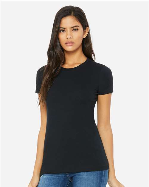 BELLA + CANVAS Women’s Slim Fit Short Sleeve Crewneck Tee – Cotton T-Shirt for Everyday Wear