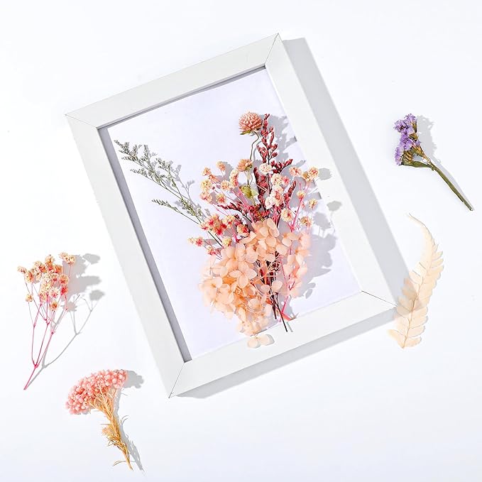 Real Dried Flowers, Natural Dry Flowers Mixed Natural Pressed Flowers Flores Secas Dried Florals for Crafts,Resin,Candle Making (Multicolor 2)