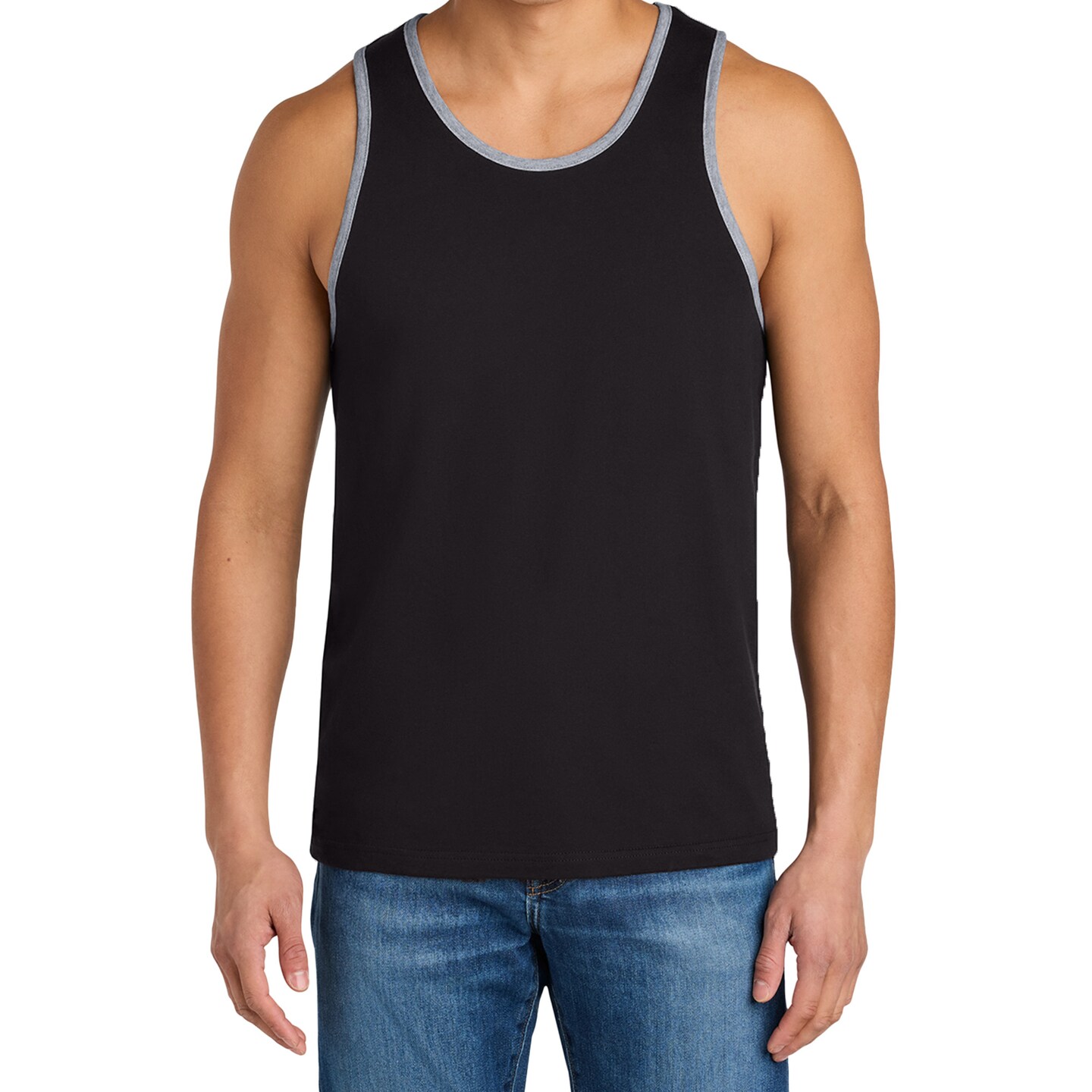 Next Level Men’s Cotton Muscle Tank, Casual Sleeveless Tank Top Blanks for DIY Crafting