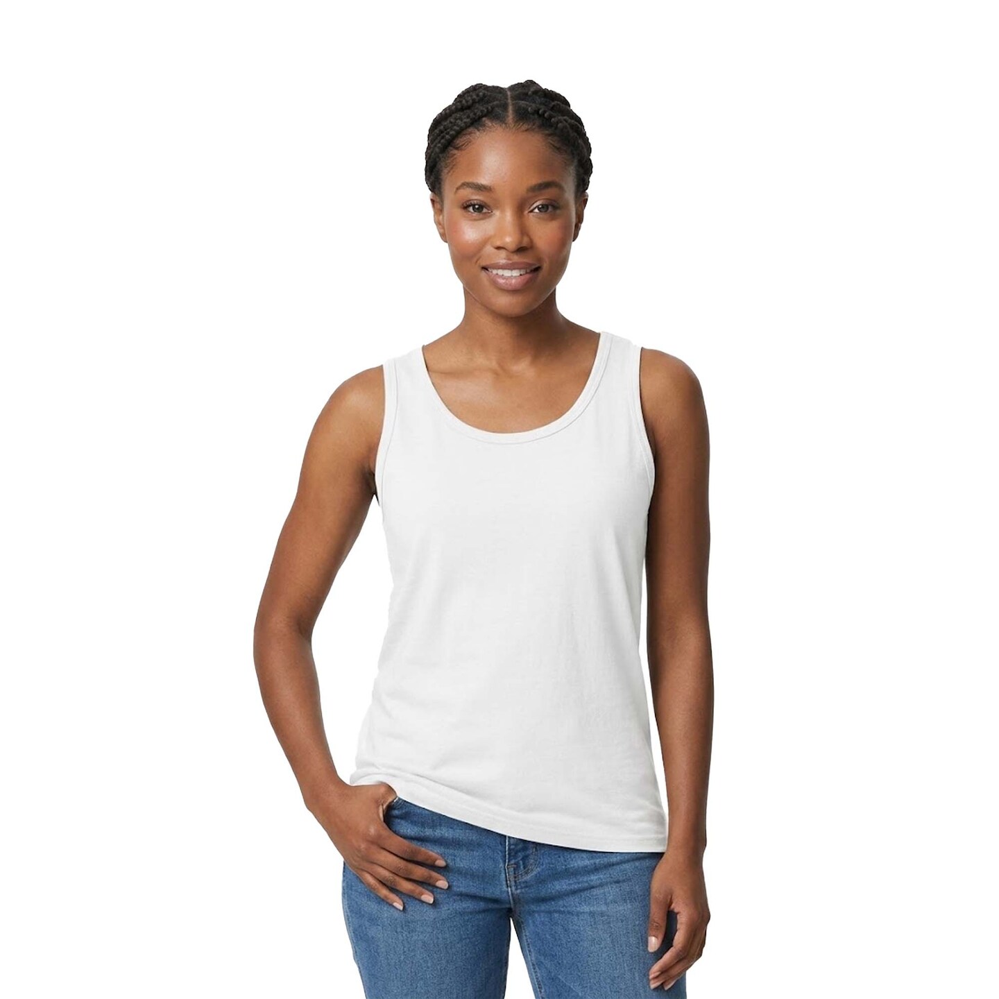 Gildan Softstyle Sleeveless Tank Top for Gym, Casual Wear & Custom Printing Cotton Tank