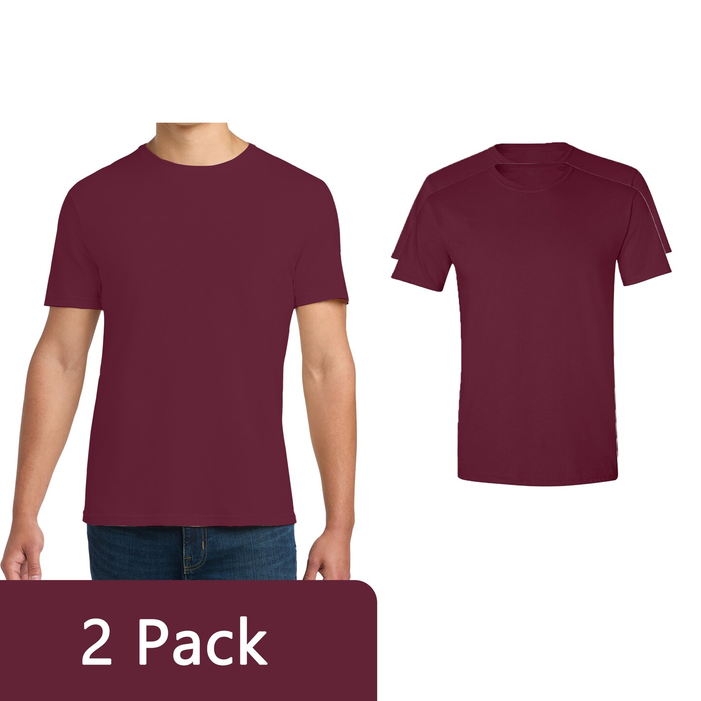 Gildan Men’s Softstyle Short Sleeve T-Shirt for DIY Printing, Craft & Custom Apparel, Maroon, S-3XL