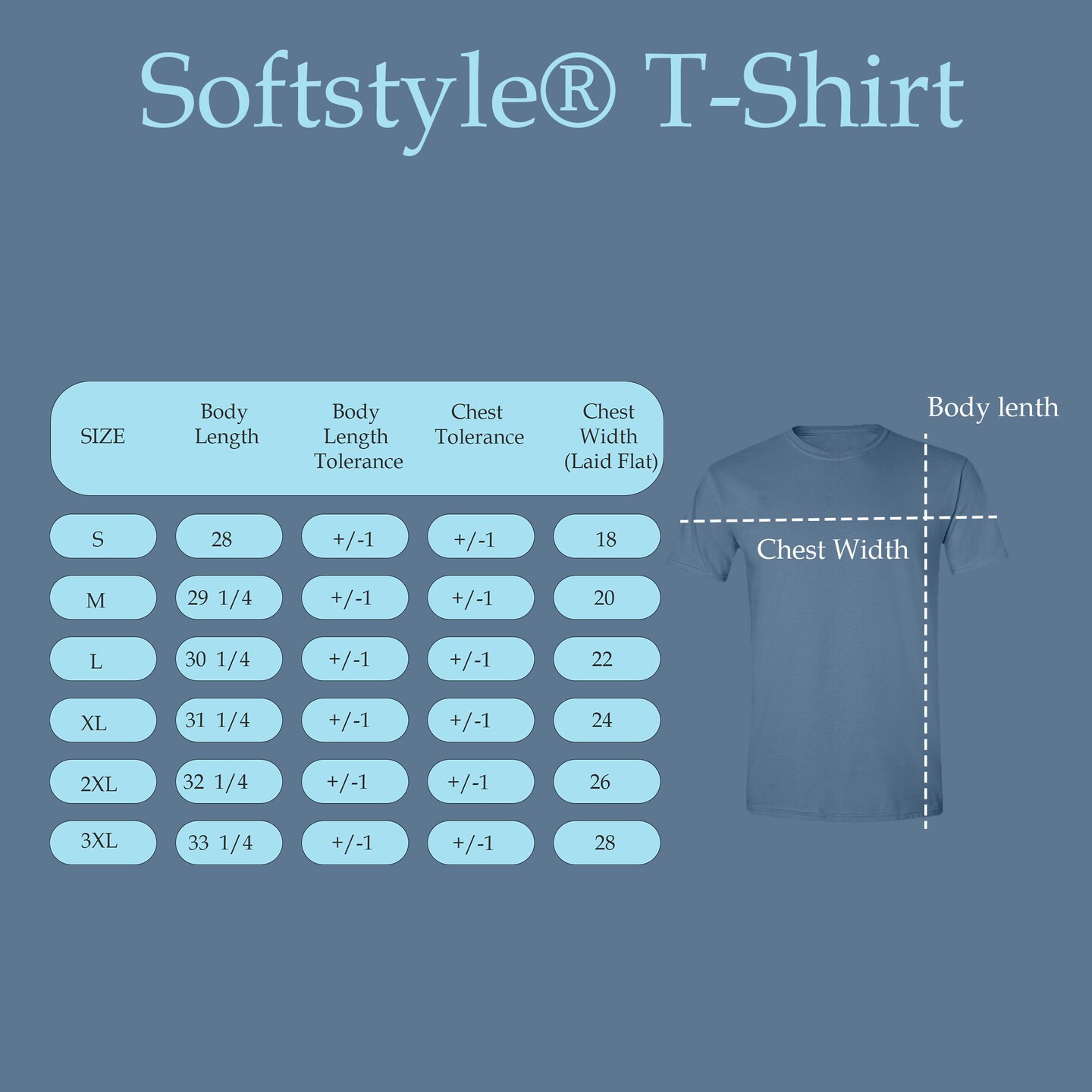 Gildan Unisex Softstyle T-Shirt Bundle, Indigo Blue Short Sleeve Crewneck Blanks for DIY Printing