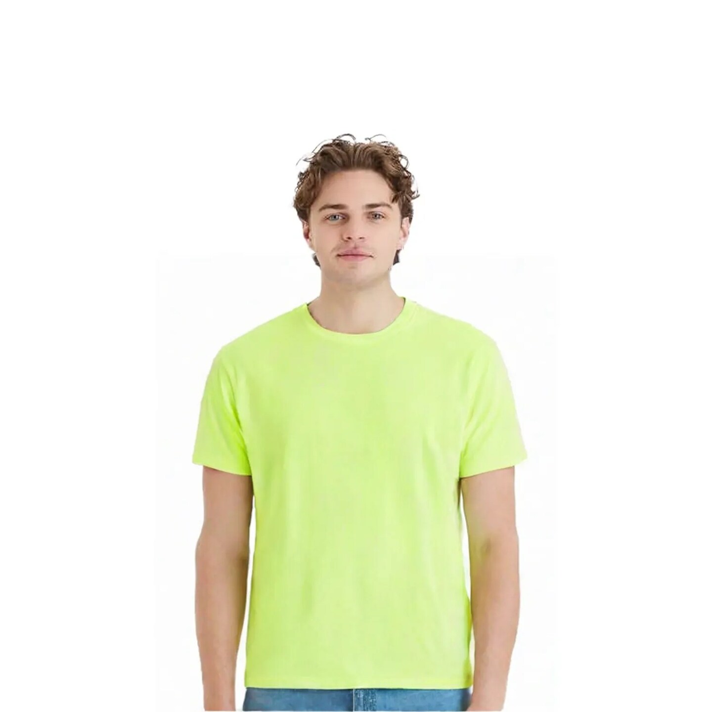Hanes Unisex EcoSmart Cotton Polyester Blend Classic Fit Sustainable crewneck T Shirt For Screen Printing