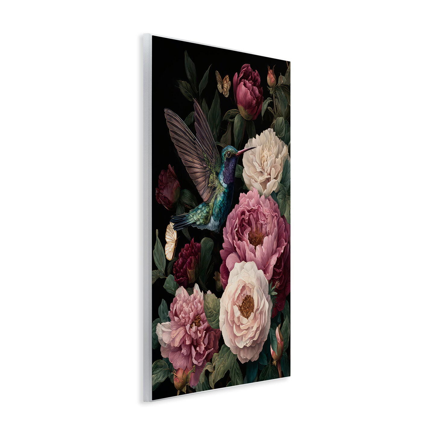 Stupell Industries Hummingbird & Lush Peonies Wall Plaque, design by The Wands Want