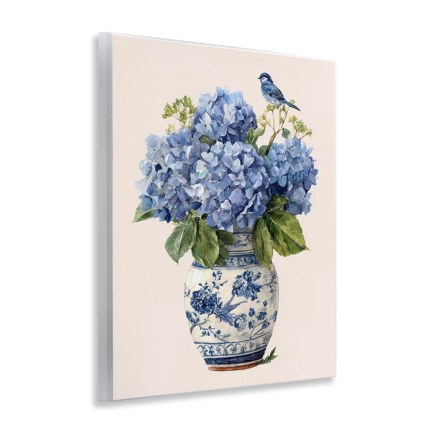 Stupell Industries Songbird Perched on Hydrangeas Wall Plaque, design by Imagine It Images